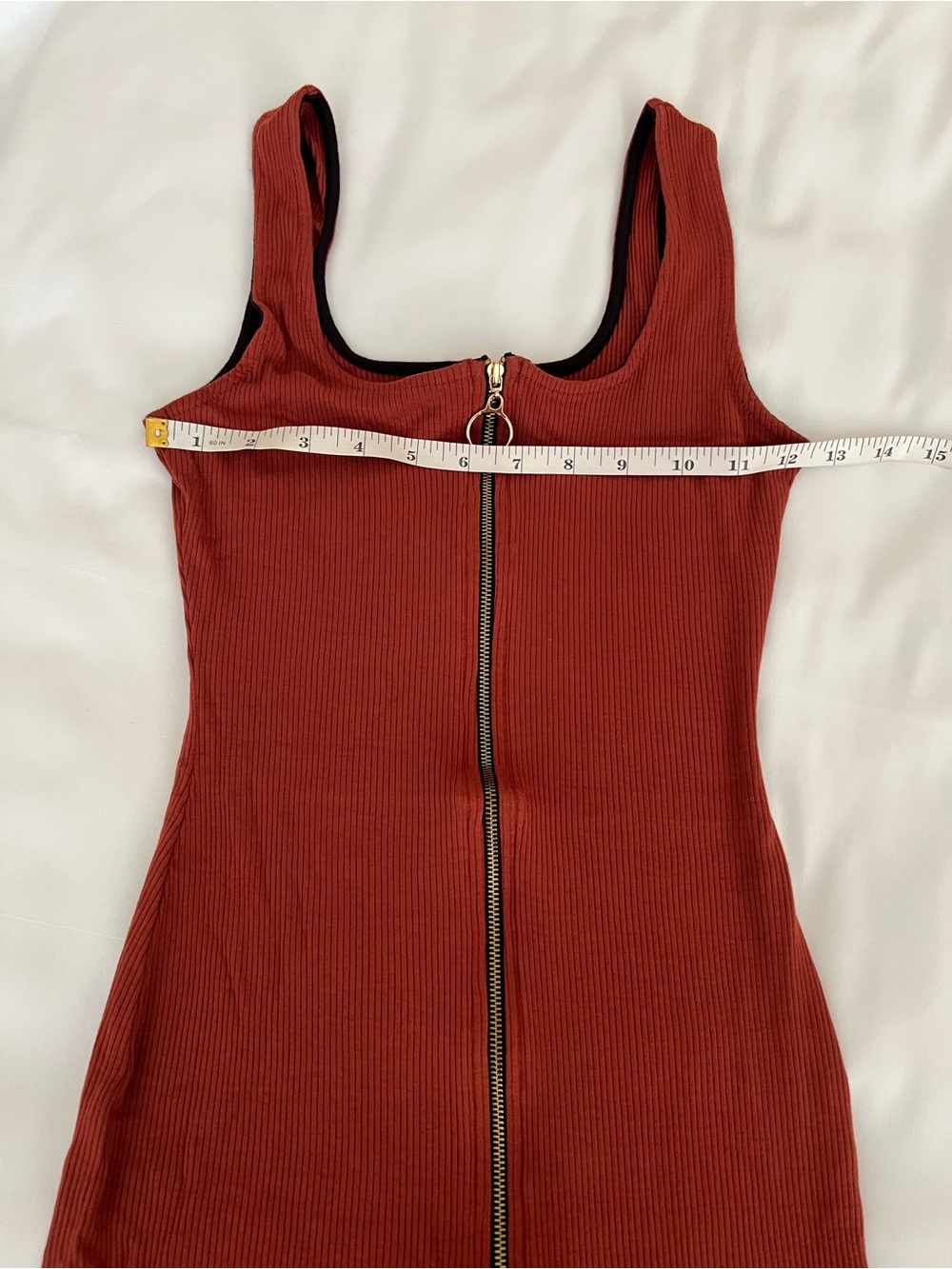 Windsor Ribbed Zip-Front Dress - Picture 6 of 7